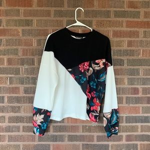 Multi-color floral top